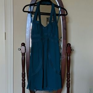 Armani Exchange Teal Cocktail Dress